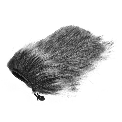 Universal Microphone Fur Windscreen for Shotgun Mic 19cm Grey 2