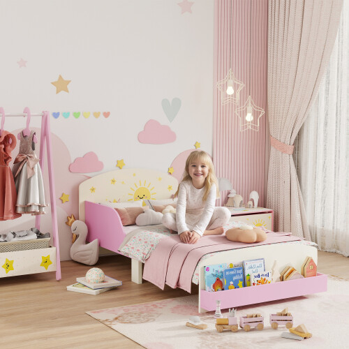 Cama Infantil Rosa 150 x 77 x 60 cm 1