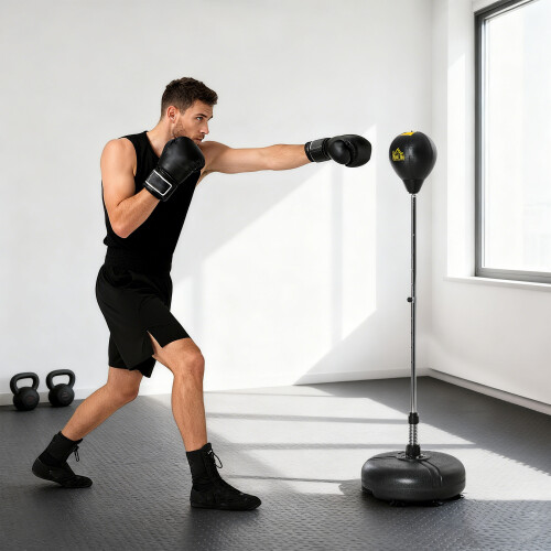 Homcom Saco de Boxeo Negro 45 x 45 x 151 cm 1