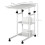 Homcom Mesa Auxiliar de Sofá Blanco 80 x 40 x 82 cm 3