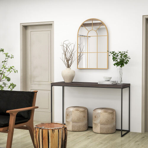 Homcom Espejo de Pared Amarillp 60 x 2 x 91 cm 2