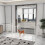 PawHut Parque para Perros Blanco 154 x 154 x 90 cm 2