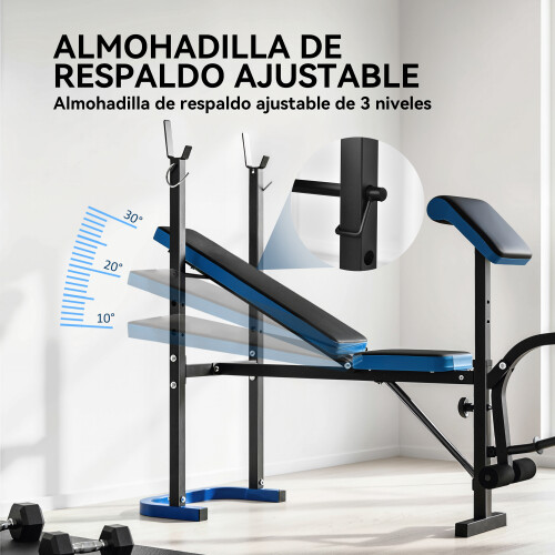 Homcom Banco de Pesa Bicolor 155 x 56.5 x 120 cm 2