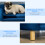 PawHut Sofá para Perro Azul 86 x 55 x 33 cm 6