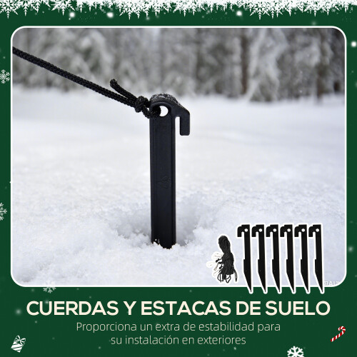 Outsunny Hinchables de Navidad Multicolor 150 x 45 x 150 cm 2