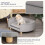 PawHut Sofá para Perro Gris 86 x 55 x 33 cm 6