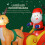 Outsunny Hinchable de Navidad Multicolor 180 x 120 x 155 cm 4