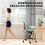 Homcom Silla de Escritorio Blanco 48.5 x 53 x 98 cm 8