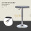 Homcom Mesa de Bar Bicolor Ø63 x 93 cm 2