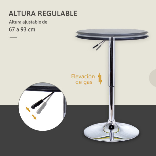 Homcom Mesa de Bar Bicolor Ø63 x 93 cm 1