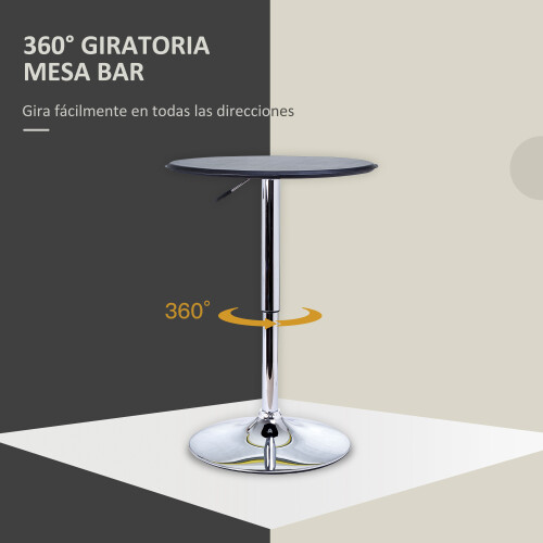 Homcom Mesa de Bar Bicolor Ø63 x 93 cm 2