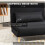 Homcom Sillón Cama Negro 94 x 78 x 80 cm 5