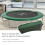 Homcom Cojín Borde Cama Elástica Verde 305 x 305 x 1.5 cm 5