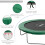 Homcom Cojín Borde Cama Elástica Verde 305 x 305 x 1.5 cm 6