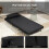 Homcom Sillón Cama Negro 94 x 78 x 80 cm 6