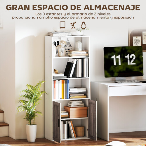 Homcom Estantería para Libro Bicolor 60 x 30 x 149.5 cm 1