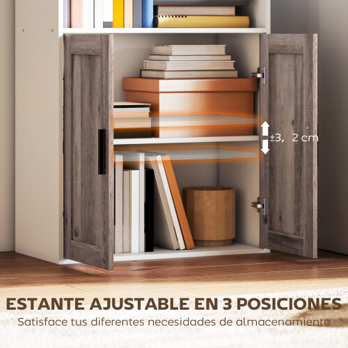 Homcom Estantería para Libro Bicolor 60 x 30 x 149.5 cm 2