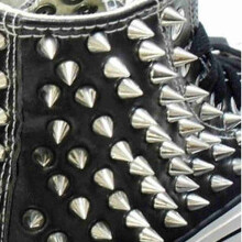 Silver Cone Rivets Spikes Studs for Leather & Crafts 100pcs
