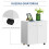 Homcom Mesa Armario Blanco 60 x 35 x 65cm 5