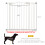 PawHut Barrera de Seguridad Blanco 87 x 3.5 x 78 cm 3