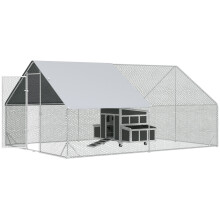 Conjunto de Gallinero Gris 300 x 400 x 200 cm