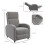 Homcom Sofá Reclinable Gris 64 x 86 x 102 cm 6
