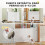 PawHut Barrera para Perro Blanco 149 x 10 x 87.5 cm 4