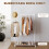 Homcom Burro para Ropa Blanco 86 x 43 x 171 cm 3