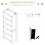 Homcom Librería Marrón 63 x 29.5 x 176 cm 3