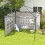 Outsunny Paredes Laterale Blanco 293 x 193 cm 2