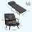 Homcom Sofá Cama Individual Gris 63 x 73 x 81 cm 3