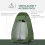 Outsunny Tienda de Ducha Verde 126 x 124 x 189 cm 3