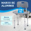 Homcom Silla de Ducha Gris 43 x 50.6 x 88 cm 2