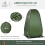 Outsunny Tienda de Ducha Verde 126 x 124 x 189 cm 4