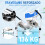 Homcom Silla de Ducha Azul 53 x 41.5 x 91.5 cm 6