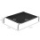 PawHut Cama Elevada Perros Negro 110 x 75 x 20 cm 2