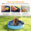 PawHut Piscina para Perro Azul 80 x 80 x 20 cm 6