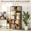 Homcom Librería Marrón 75 x 34 x 172 cm 4