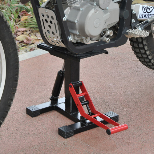 Homcom Soporte Elevador de Moto Bicolor 28 x 17.5 x 35.5 cm 1