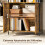 Homcom Librería Marrón 75 x 34 x 172 cm 5