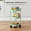 Homcom Carrito de Cocina Verde 42 x 42.5 x 76 cm 2