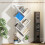 Homcom Librería Blanco 50 x 24 x 109 cm 2