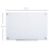 Vinsetto Pizarra de Vidrio Blanco 90 x 60 x 0.45 cm 3