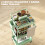 Homcom Carrito de Cocina Verde 42 x 42.5 x 76 cm 3