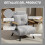 Homcom Sofá Cama Individual Gris 63 x 73 x 81 cm 4
