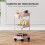 Homcom Carrito de Cocina Rosa 42 x 42.5 x 76 cm 2