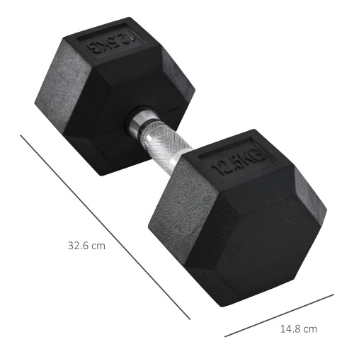 Homcom Mancuerna Negro 32.6 x 14.8 x 14.8 cm 2