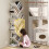 Homcom Librería Blanco 50 x 24 x 136 cm 5
