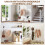 Homcom Burro para Ropa Blanco 86 x 43 x 171 cm 5