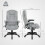 Vinsetto Silla de Masaje Gris 65 x 71 x 120 cm 3